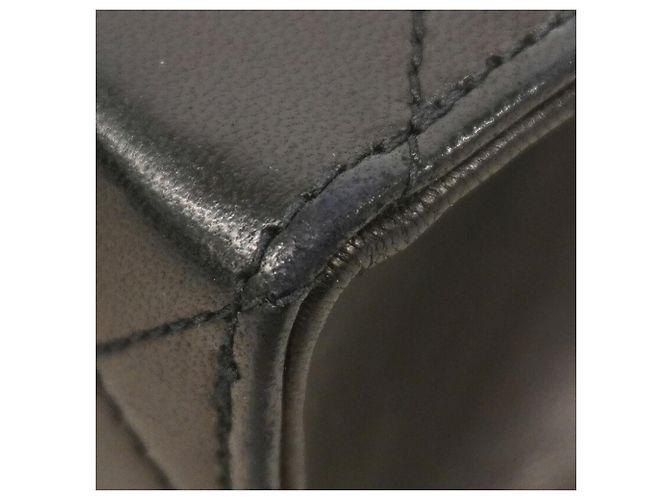 Timeless Borsa a tracolla Chanel Matelassé con catena in pelle d'agnello nera - vista 6