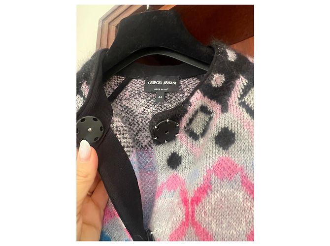 Giorgio Armani Fair Isle Cardigan Kaschmir-Wollmischung - Ansicht 2