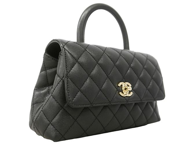 Coco Handle Bolsa de Ombro com Corrente Chanel Matelassé - vista 2