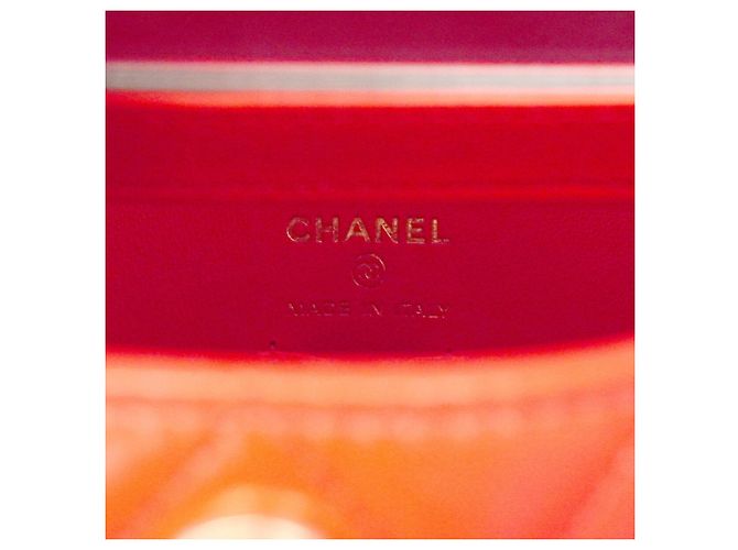 Borsa Vanity Chanel in pelle rossa - vista 5