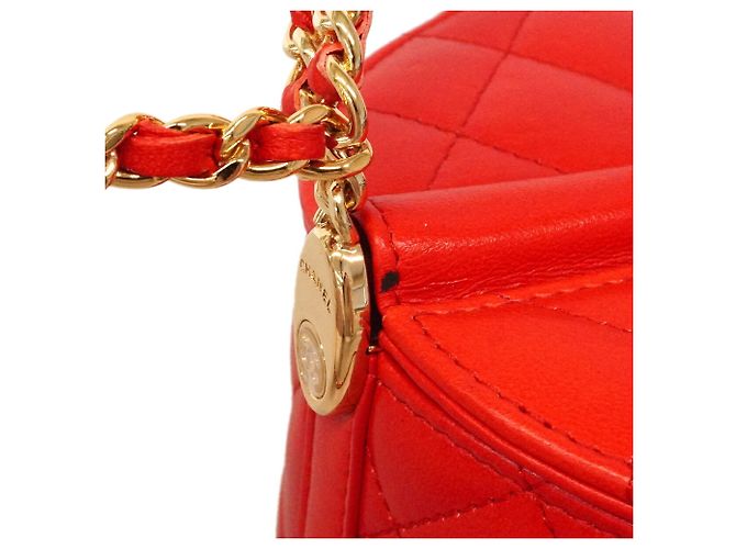 Borsa Vanity Chanel in pelle rossa - vista 7