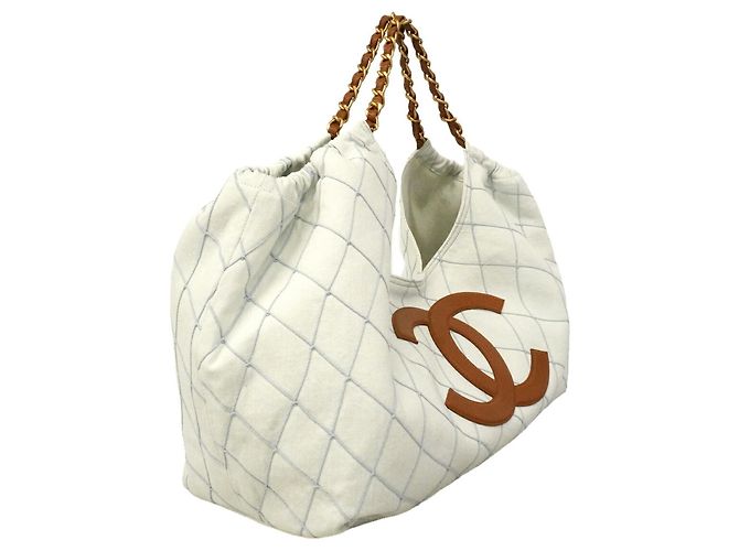 Chanel Blue Denim Tote Bag - Ansicht 2