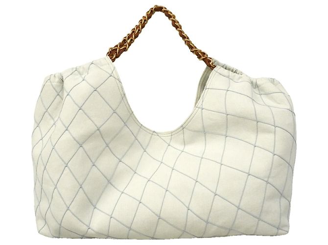 Chanel Blue Denim Tote Bag - Ansicht 9