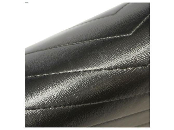 Bolso de hombro Chanel de piel Chevron - vista 8