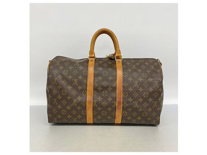 Sac Louis Vuitton Boston Monogram Keepall Bandoulière 45 - vue 13
