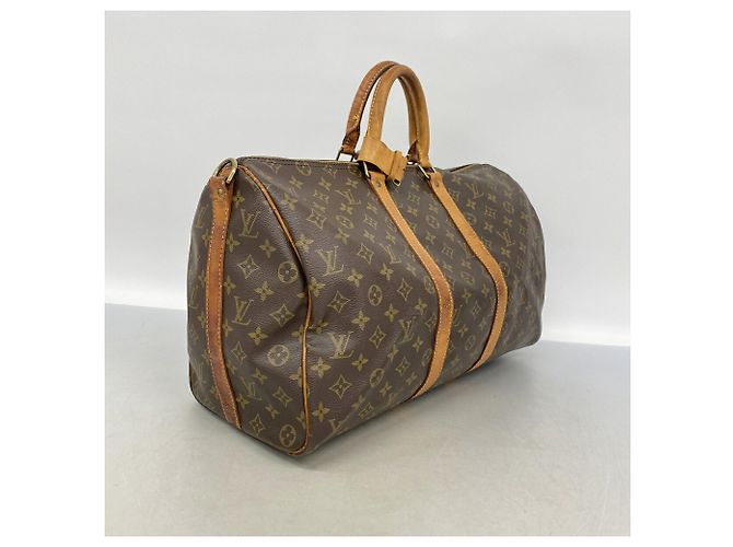 Sac Louis Vuitton Boston Monogram Keepall Bandoulière 45 - vue 2