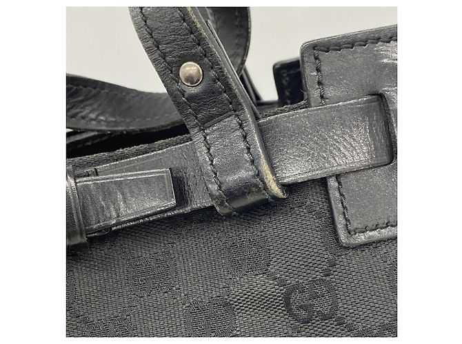 Bolso Tote Gucci de lona negra - vista 9