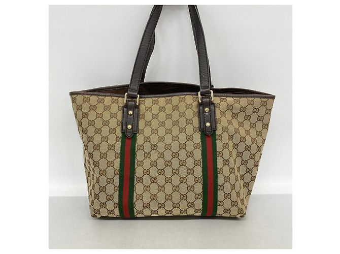 Bolso Tote Gucci Beige - Sherry Line - vista 10