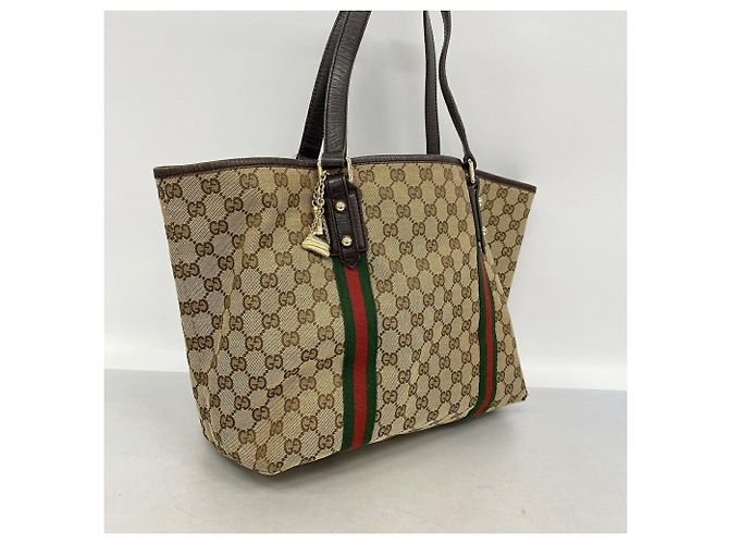 Bolso Tote Gucci Beige - Sherry Line - vista 2