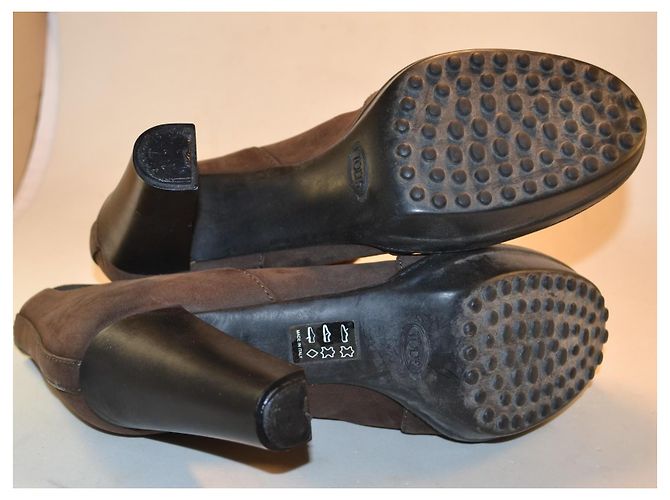 Tod's Brown Leather Ankle Boots - view 5