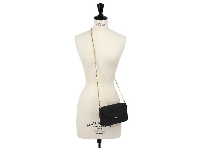 Louis Vuitton Monogram Empreinte Pochette Felice Chain Wallet - vista 10