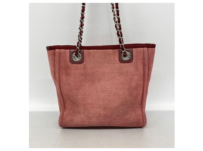 Chanel Deauville Canvas Chain Tote Bag - Ansicht 10