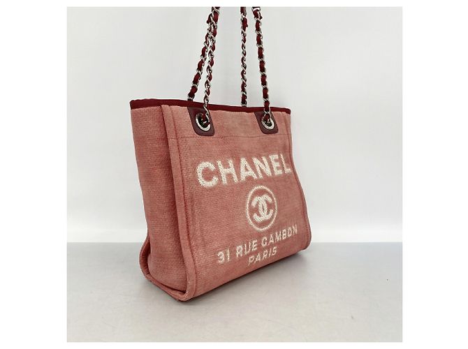 Chanel Deauville Canvas Chain Tote Bag - Ansicht 2