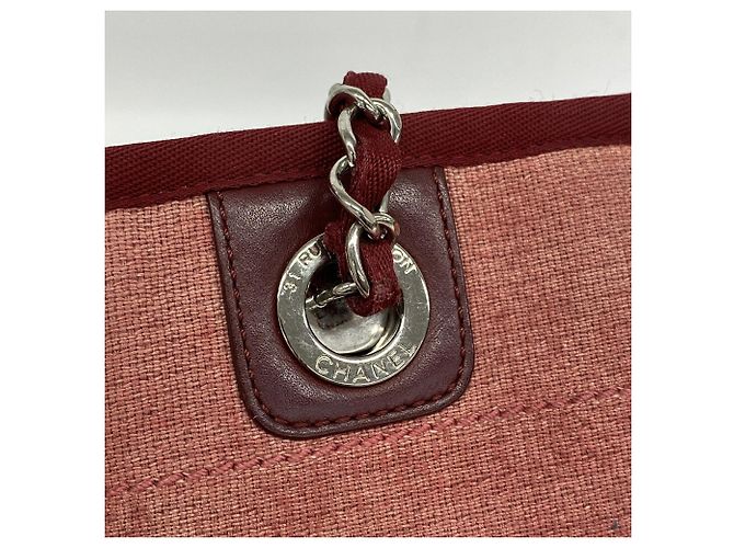 Chanel Deauville Canvas Chain Tote Bag - Ansicht 9