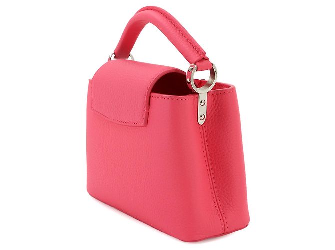 Sac à main Louis Vuitton Capucines MINI en rose - vue 4