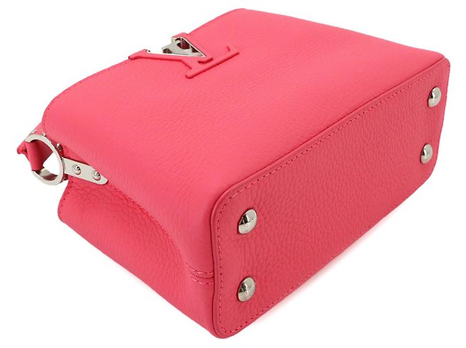 Sac à main Louis Vuitton Capucines MINI en rose - vue 5