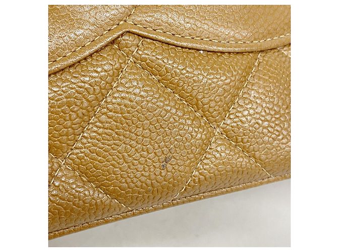 Saco Tote Chanel em couro de bezerro granulado castanho - vista 9