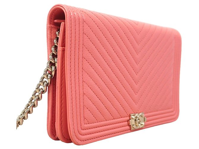 Chanel Boy Chain Schulter-Wallet in Pink - Ansicht 2