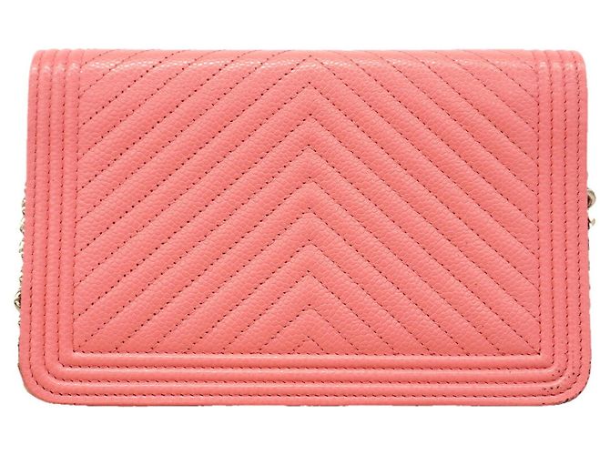 Chanel Boy Chain Schulter-Wallet in Pink - Ansicht 8