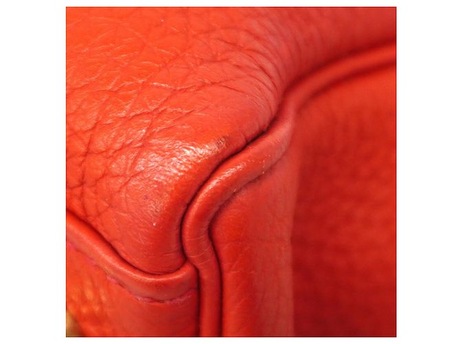 Hermès Borsa Hermes Kelly 32 Togo Rouge Casaque - vista 6
