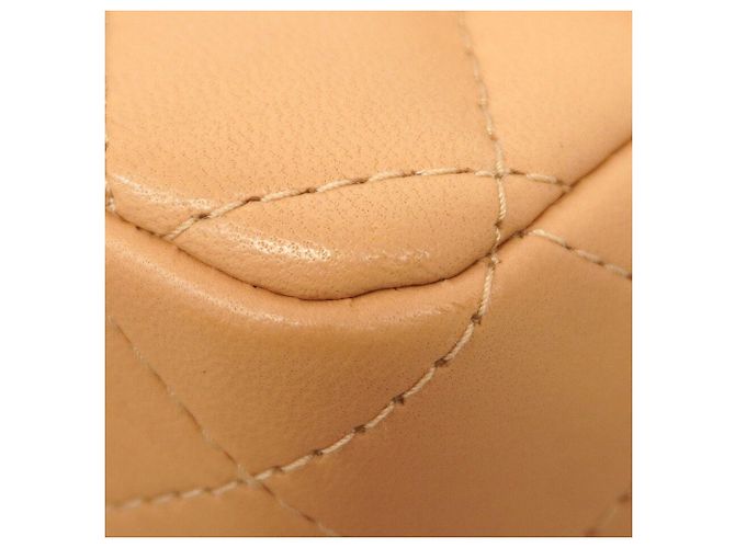 Bolso de hombro Chanel de piel de cordero beige - vista 6