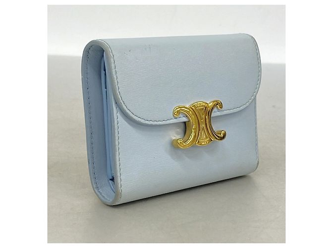 Céline Celine Triomphe Leder Tri-fold Geldbörse - Ansicht 2