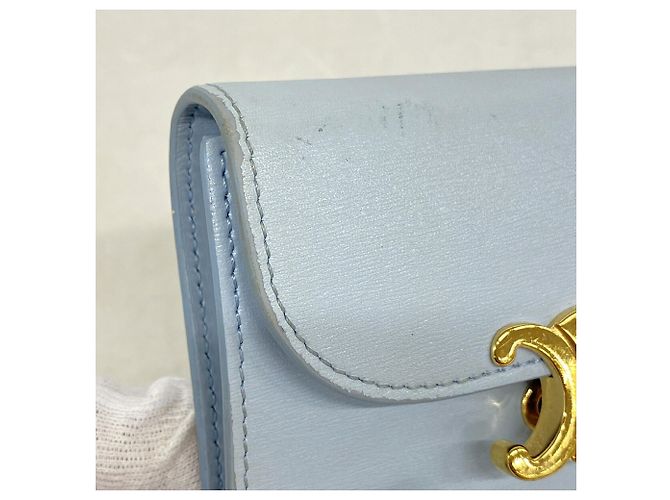 Céline Celine Triomphe Leder Tri-fold Geldbörse - Ansicht 5