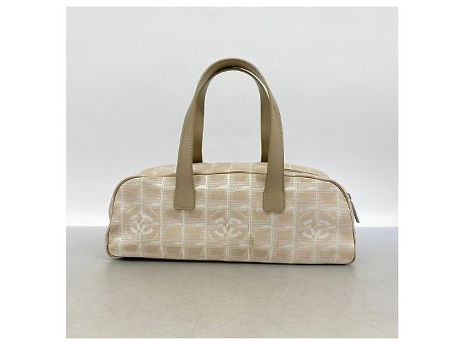 Borsa a mano Chanel New Travel in nylon beige - vista 11