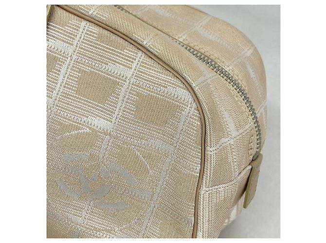 Borsa a mano Chanel New Travel in nylon beige - vista 7
