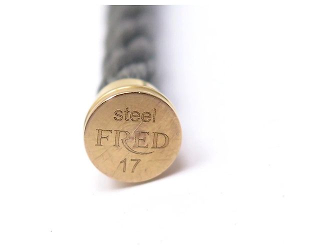 NUEVO CABLE INTERCAMBIABLE FRED PARA PULSERA FORCE 10 ACERO DORADO 17 BANGLE - vista 3