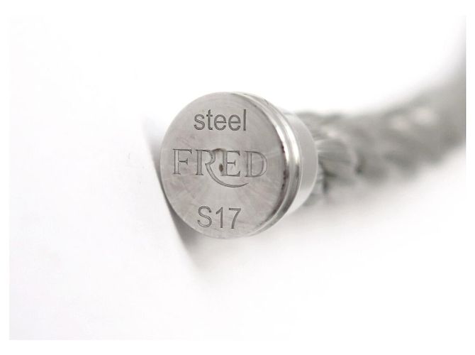 NEUF CABLE INTERCHANGEABLE FRED BRACELET FORCE 10 ACIER 6B0109 17 CM BANGLE - vue 3