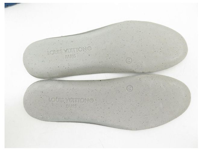 SNEAKERS LOUIS VUITTON LV TRAINER DENIM MONOGRAM 1A9JGS 7 IT 42 FR - vista 10