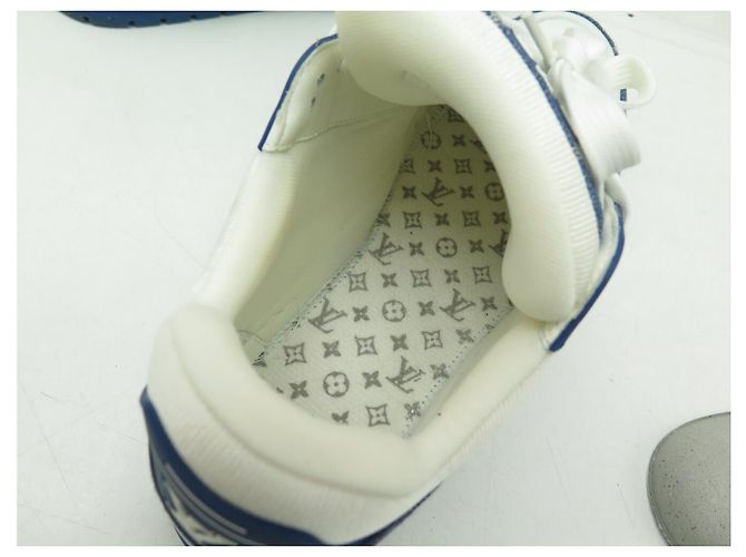 SNEAKERS LOUIS VUITTON LV TRAINER DENIM MONOGRAM 1A9JGS 7 IT 42 FR - vista 11