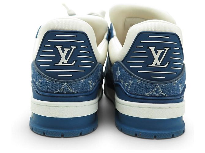 SNEAKERS LOUIS VUITTON LV TRAINER DENIM MONOGRAM 1A9JGS 7 IT 42 FR - vista 5
