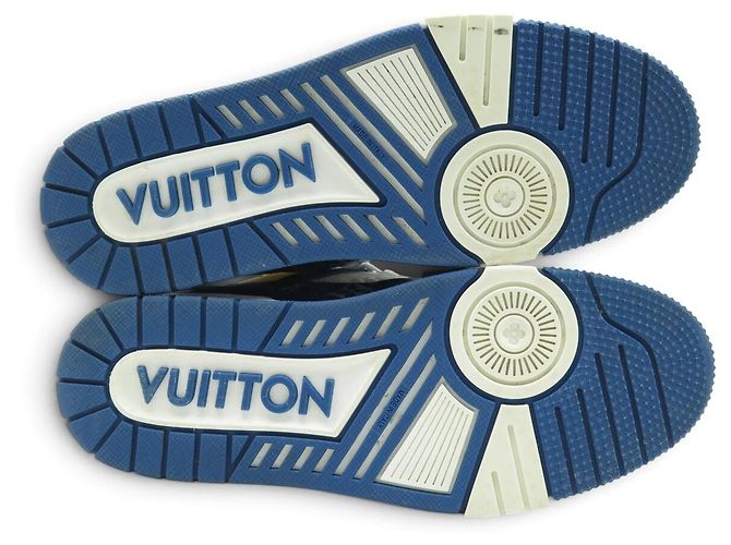 SNEAKERS LOUIS VUITTON LV TRAINER DENIM MONOGRAM 1A9JGS 7 IT 42 FR - vista 6