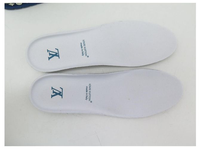 SNEAKERS LOUIS VUITTON LV TRAINER DENIM MONOGRAM 1A9JGS 7 IT 42 FR - vista 9