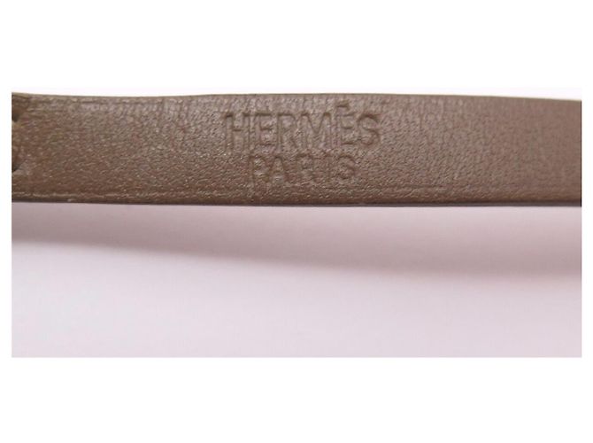Hermès BRACELET HERMES BEHAPI QUADRUPLE TOUR T16.5 17.5 COURO REVERSÍVEL + CAIXA - vista 12