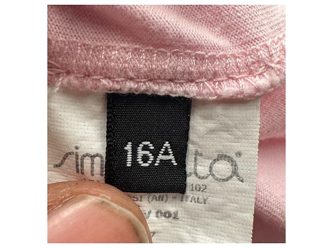 T-shirt Balmain girocollo a maniche corte in cotone rosa - vista 5