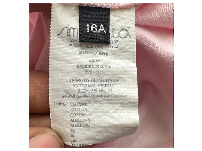 T-shirt Balmain girocollo a maniche corte in cotone rosa - vista 6