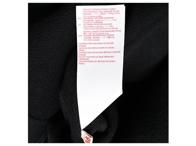 Marni Single-Breasted Coat in Black Cashmere - view 9