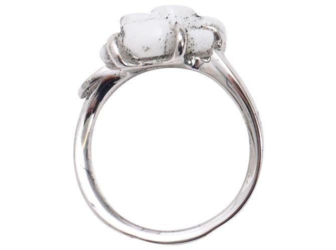 Timeless Anello Chanel Camelia in oro bianco - vista 7