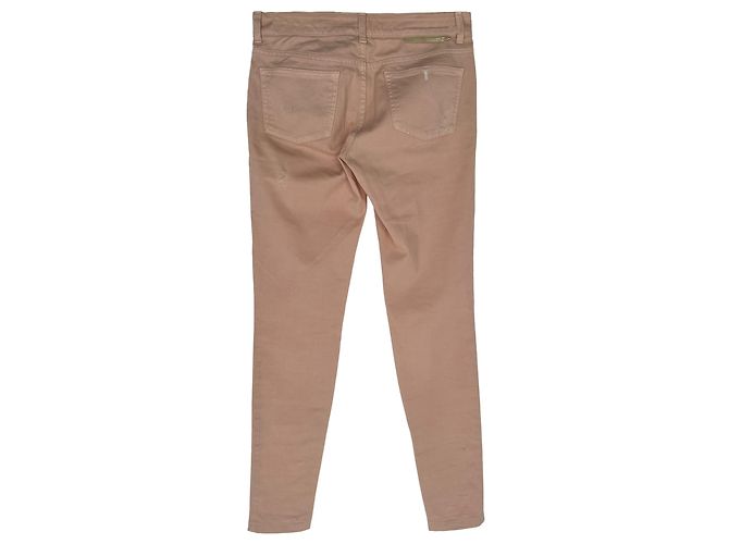 Stella Mc Cartney Jeans Slimfit Stella McCartney em algodão tan - vista 3