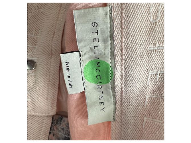 Stella Mc Cartney Jeans Slimfit Stella McCartney em algodão tan - vista 7