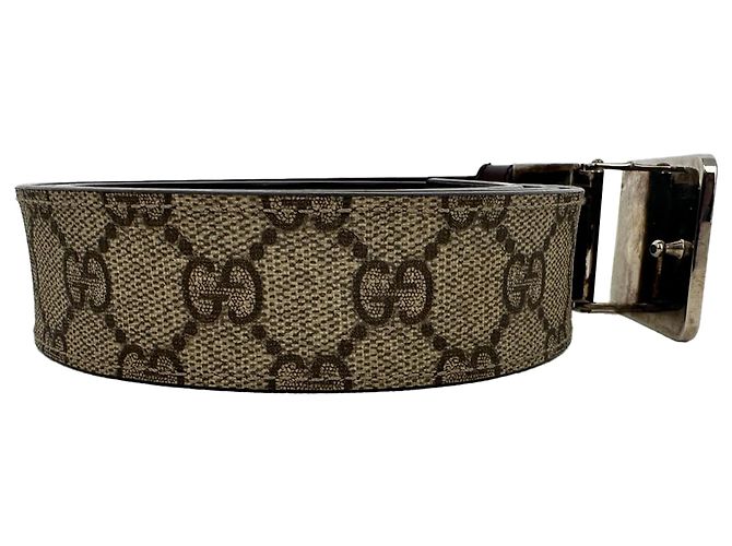 Cintura Gucci GG Monogram Canvas in pelle multicolore - vista 4