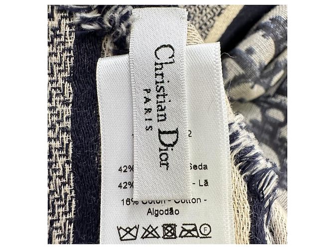 Bufanda Dior Oblique en seda gris - vista 5
