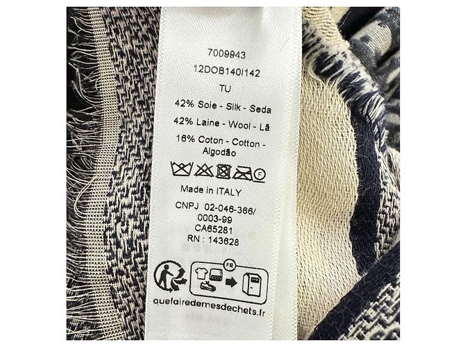 Bufanda Dior Oblique en seda gris - vista 6