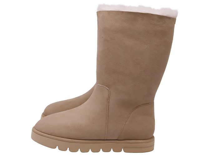 Stuart Weitzman Cozy Boot aus Wildleder in Tan - Ansicht 5