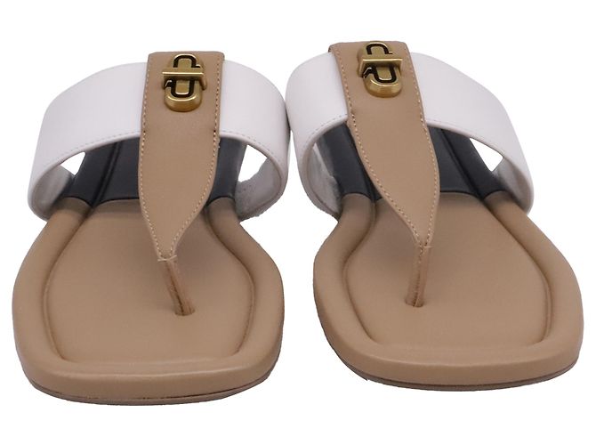 Marc Jacobs The Colorblock Dual T-Strap Sandals in Multicolor Leather - view 2