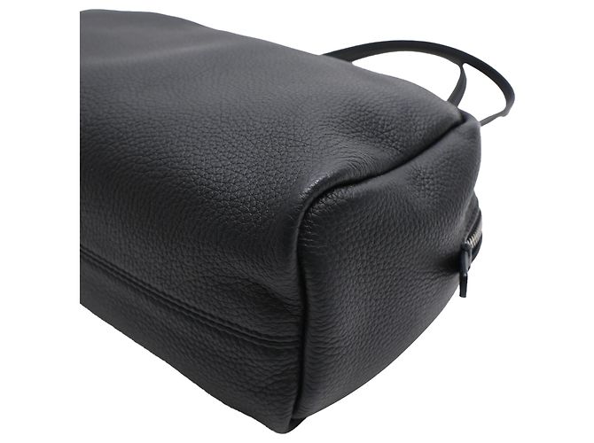 Borsa Bowling Astra in pelle nappa The Row Nera - vista 12