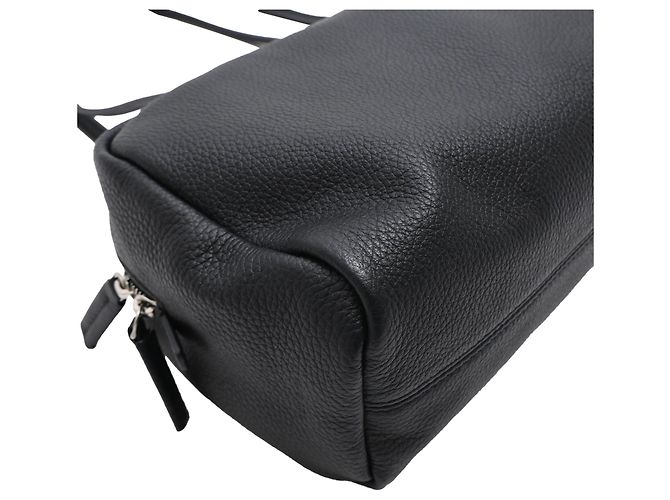 Borsa Bowling Astra in pelle nappa The Row Nera - vista 13